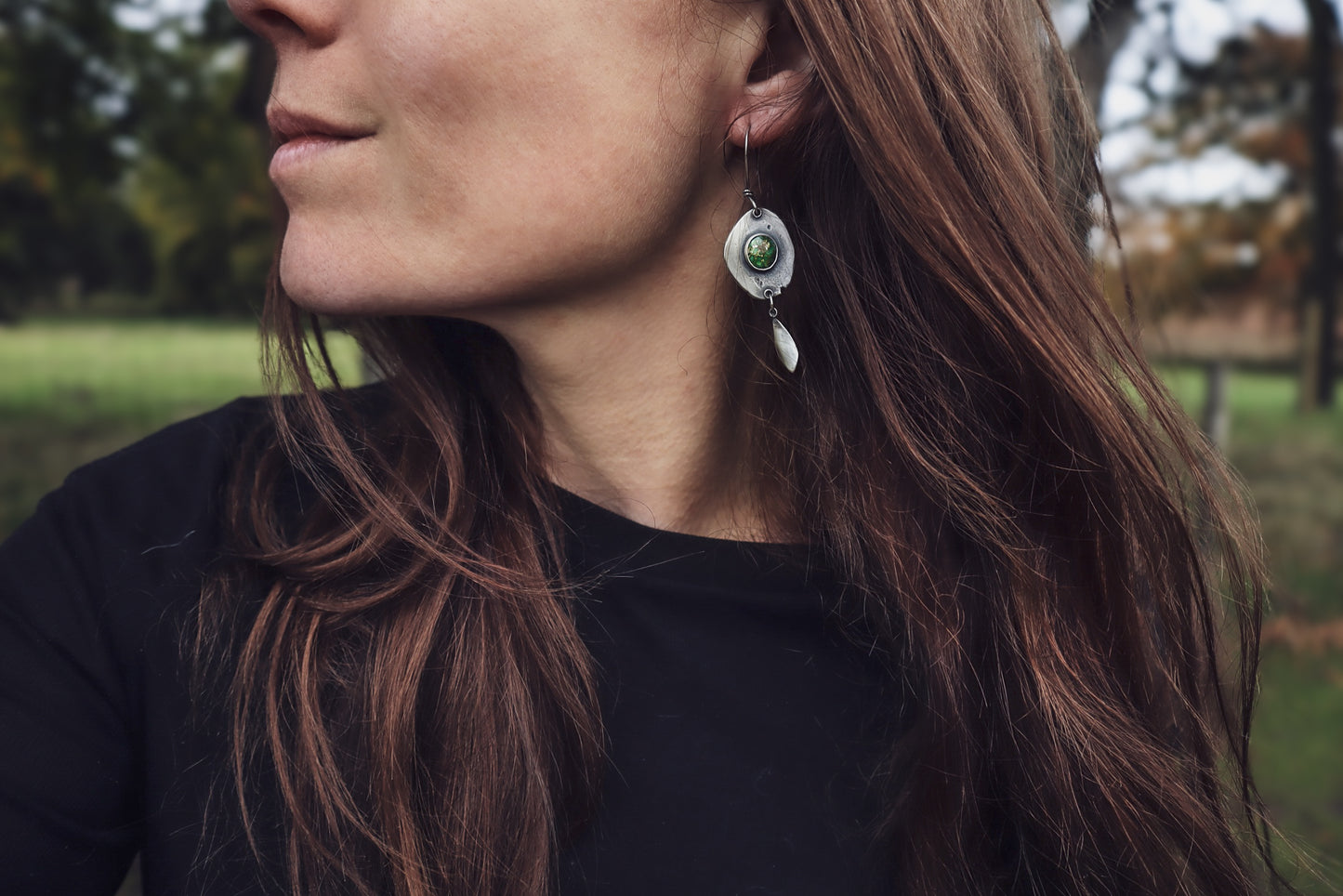 Lagoon Earrings - Sonoran Gold