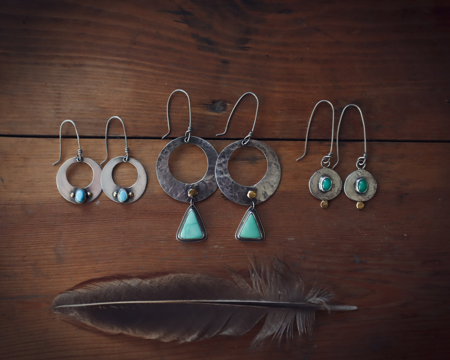 Chalcedony Portal Disc Earrings
