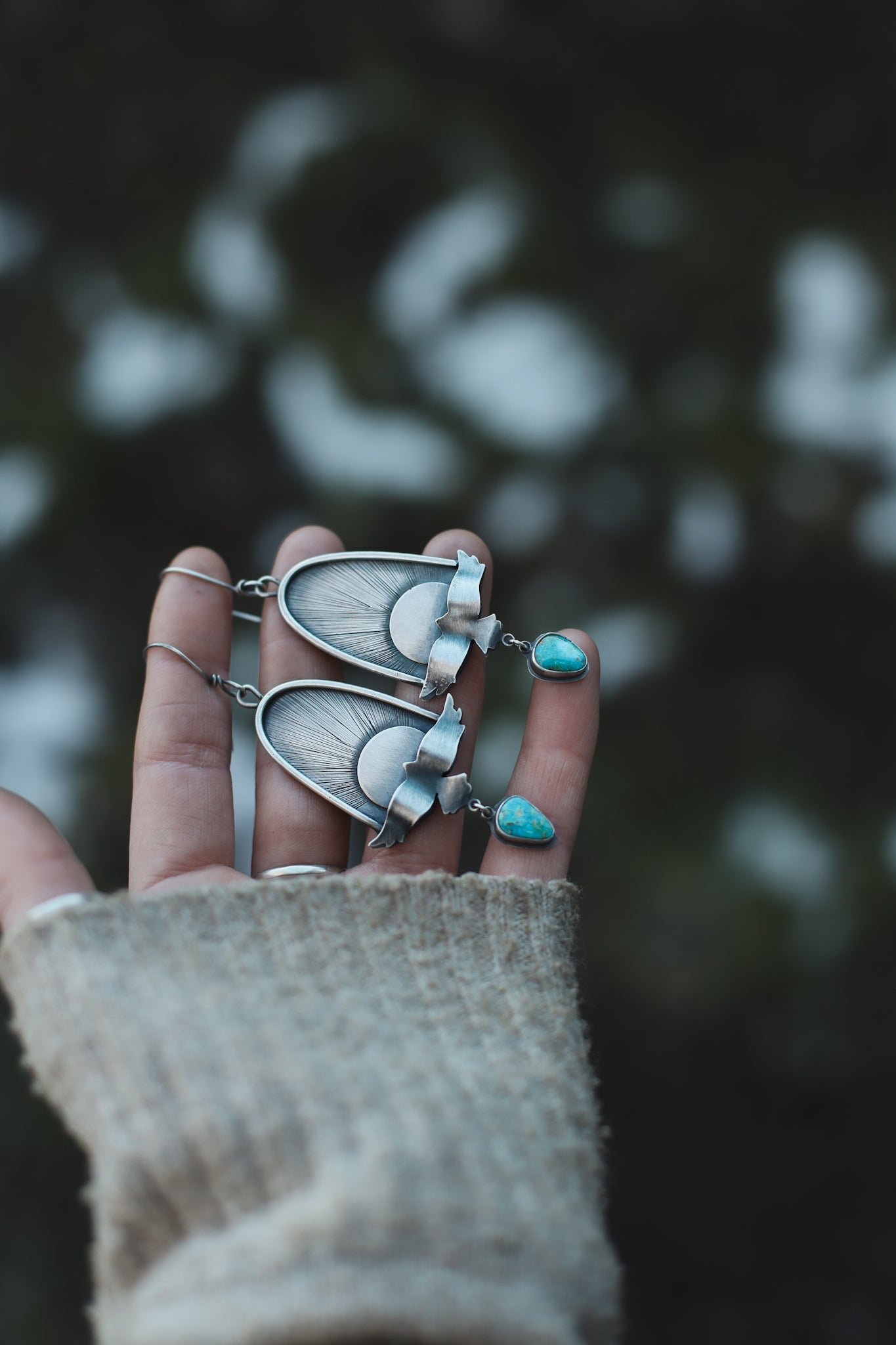 Chasing Sun Earrings - Turquoise Mountain