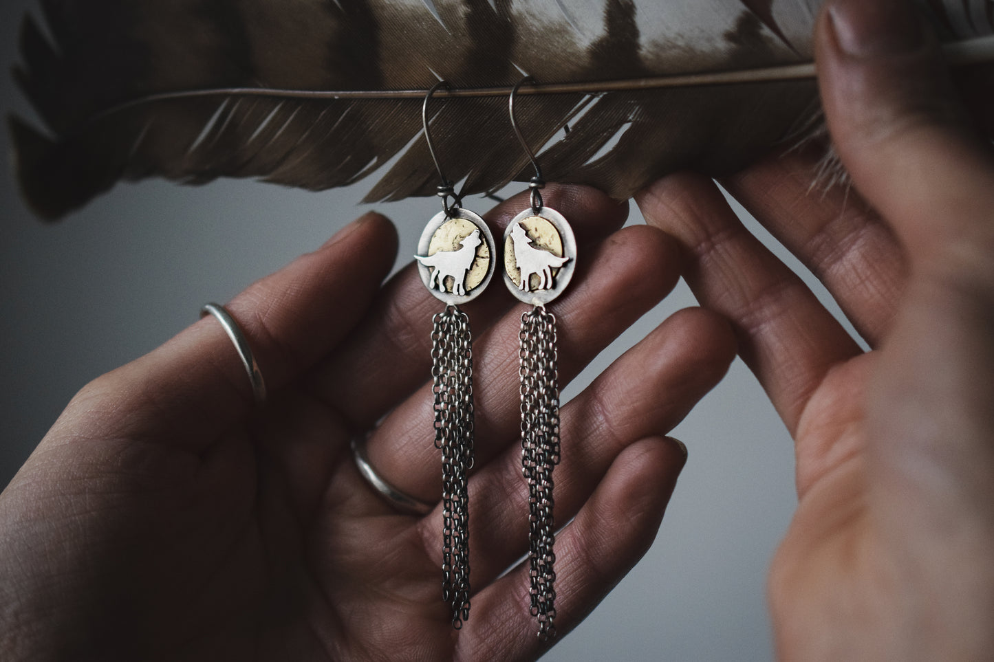 She Still Howls - Chain Drop Earrings