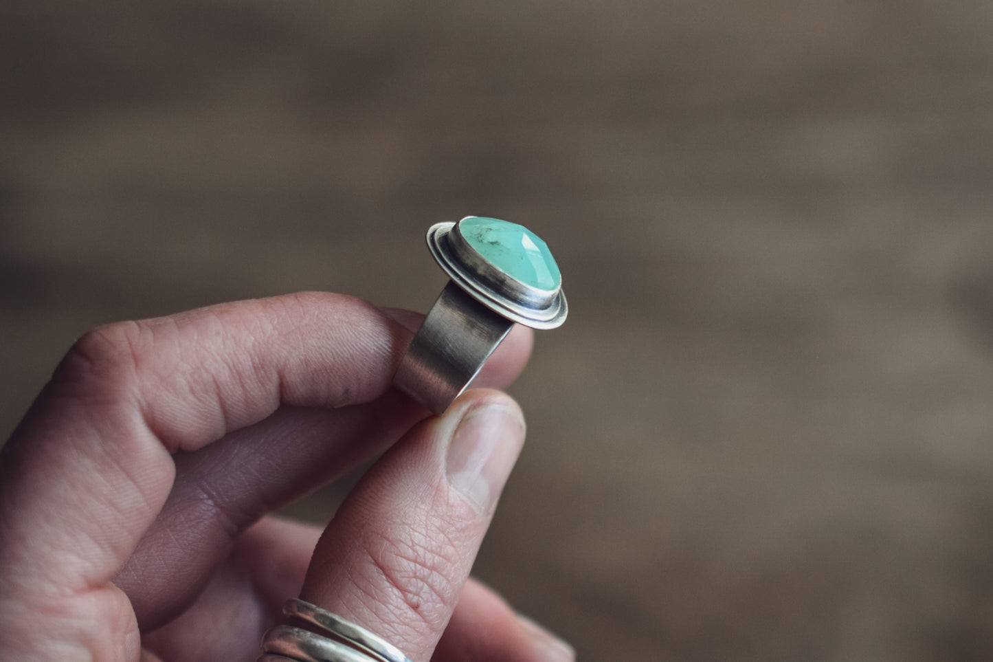 High Tide Ring - Chrysoprase - Size P / 7.75