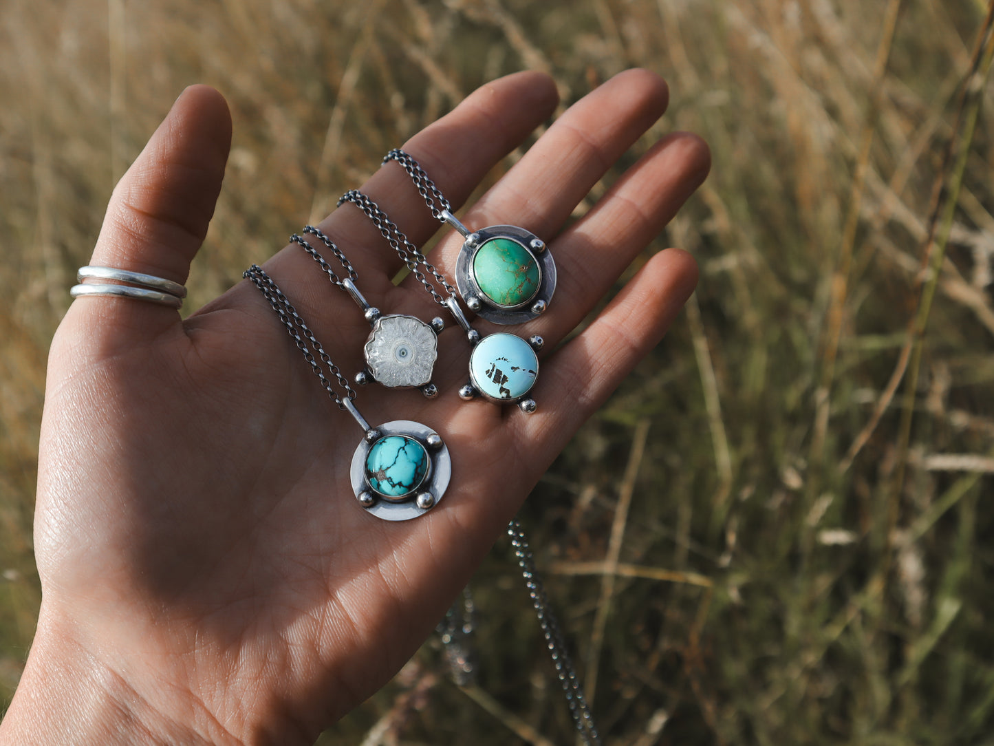 Compass Necklace - Emerald Valley
