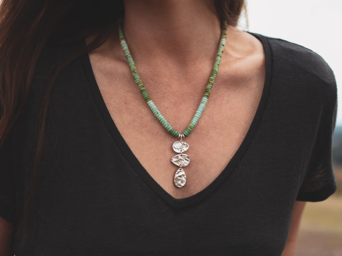 River Relic Necklace - Turquoise
