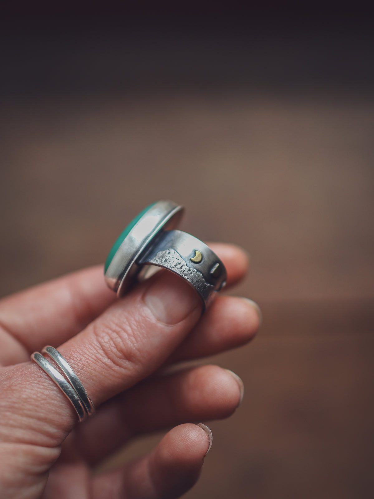 Mountain Seekers Ring - Chrysoprase P 1/2 / 7.75