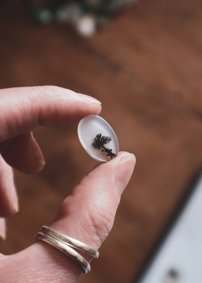 Custom for Christy - 50% Deposit - Osprey + Dendritic Agate Necklace