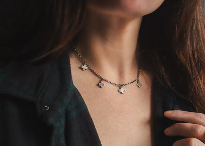 Cross Charm Collarette