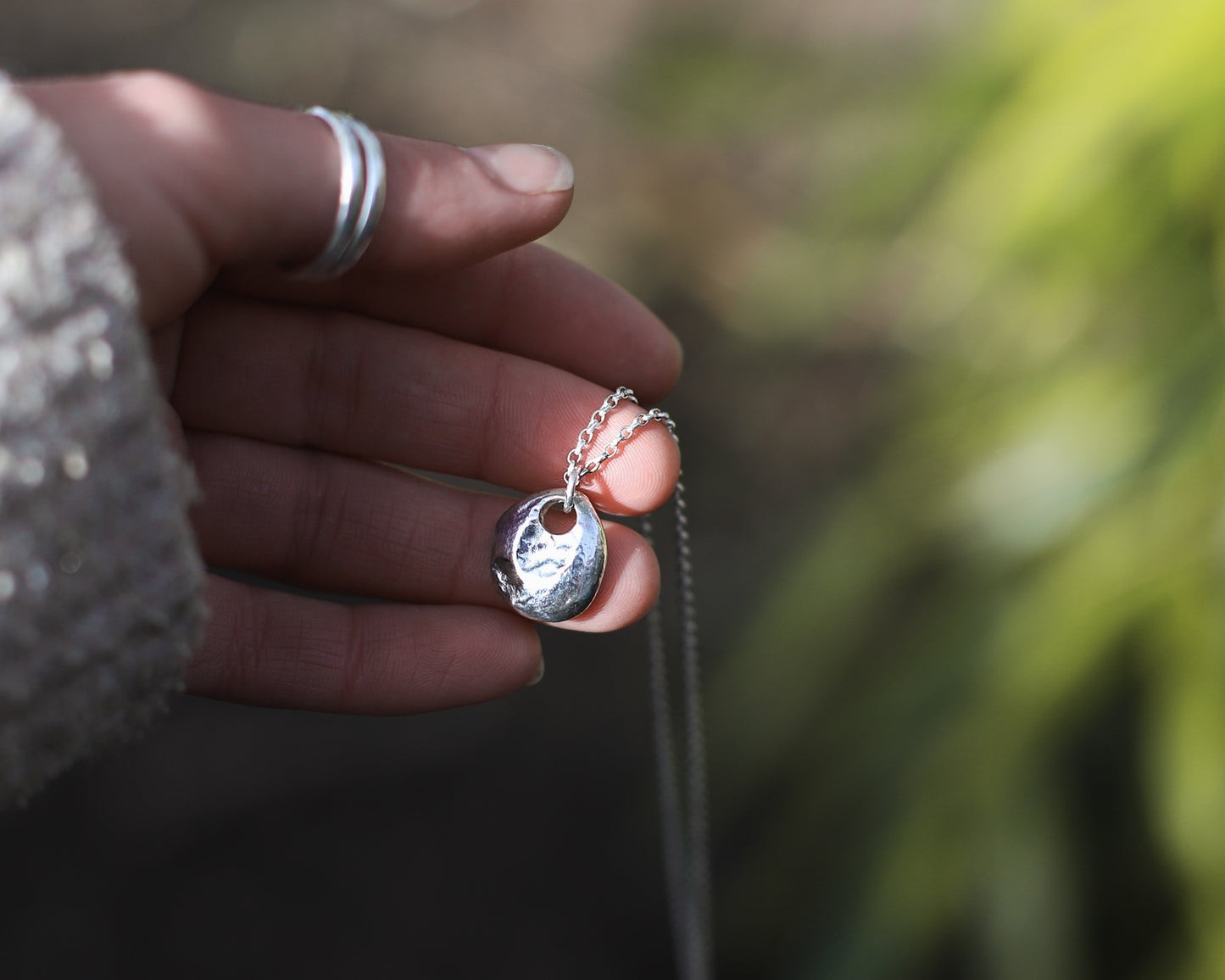 RESERVED FOR FRANKIE - Molten Pendant Necklace