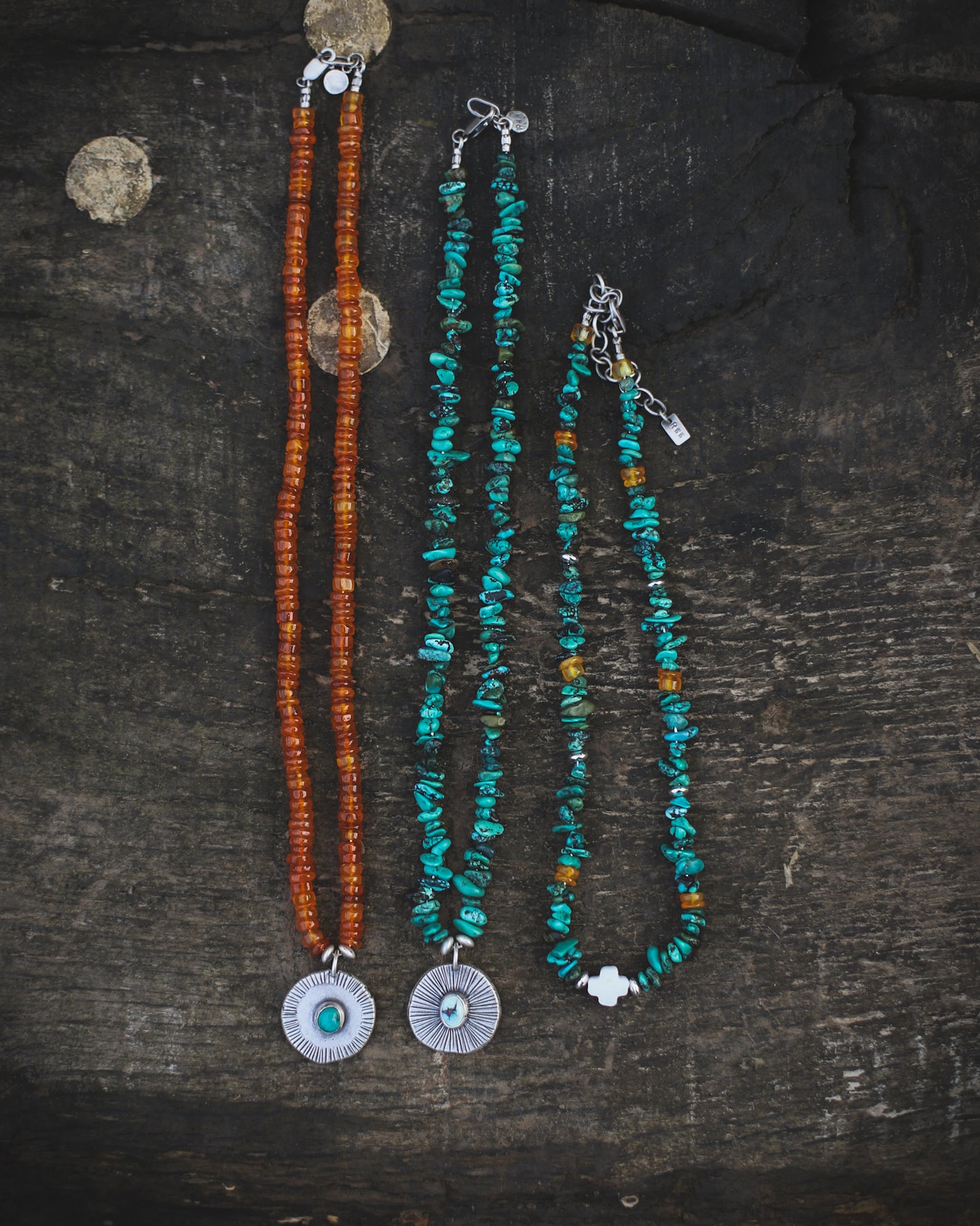 Reverie Necklace - Carnelian & Turquoise