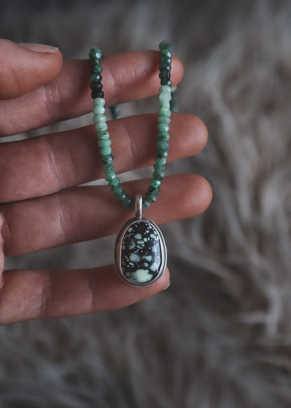 Hopi Necklace New Lander + Emerald