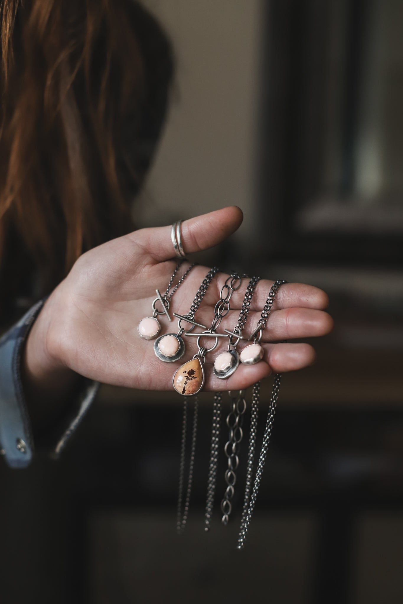 Rio Necklace - Dendritic Jasper