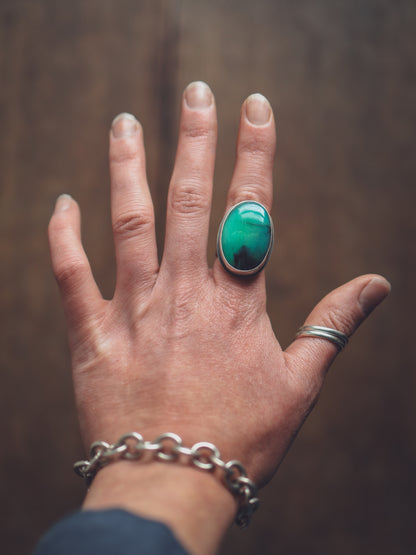 Mountain Seekers Ring - Chrysoprase O 1/2 / 7.25