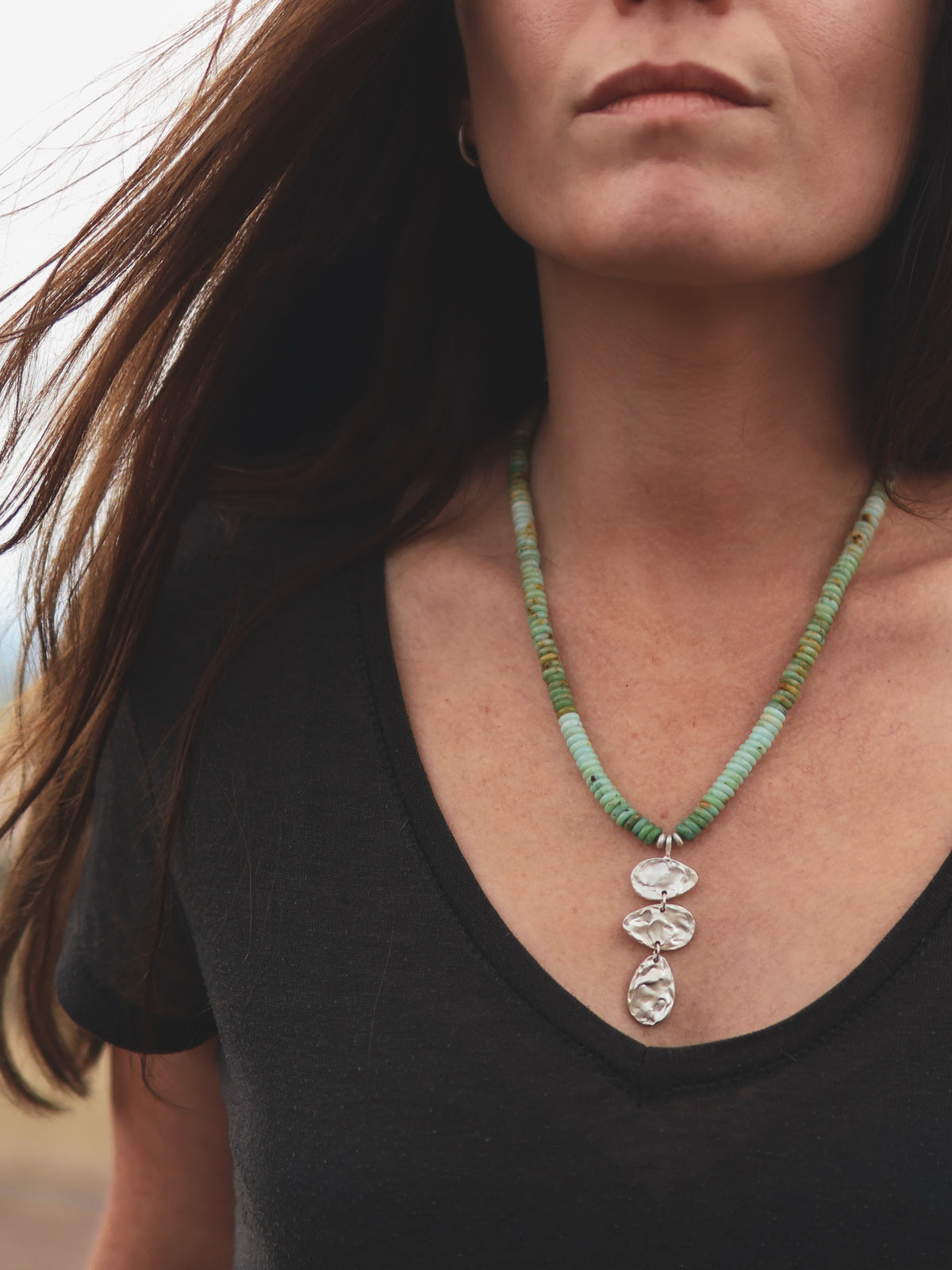 River Relic Necklace - Turquoise
