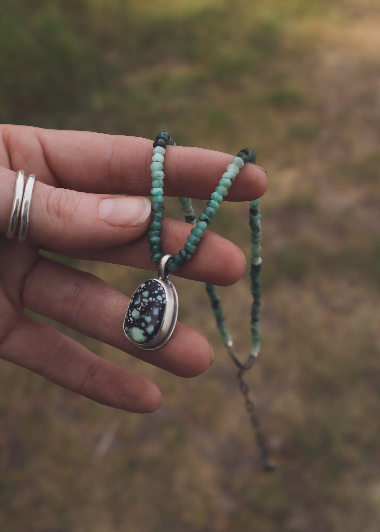 Hopi Necklace New Lander + Emerald