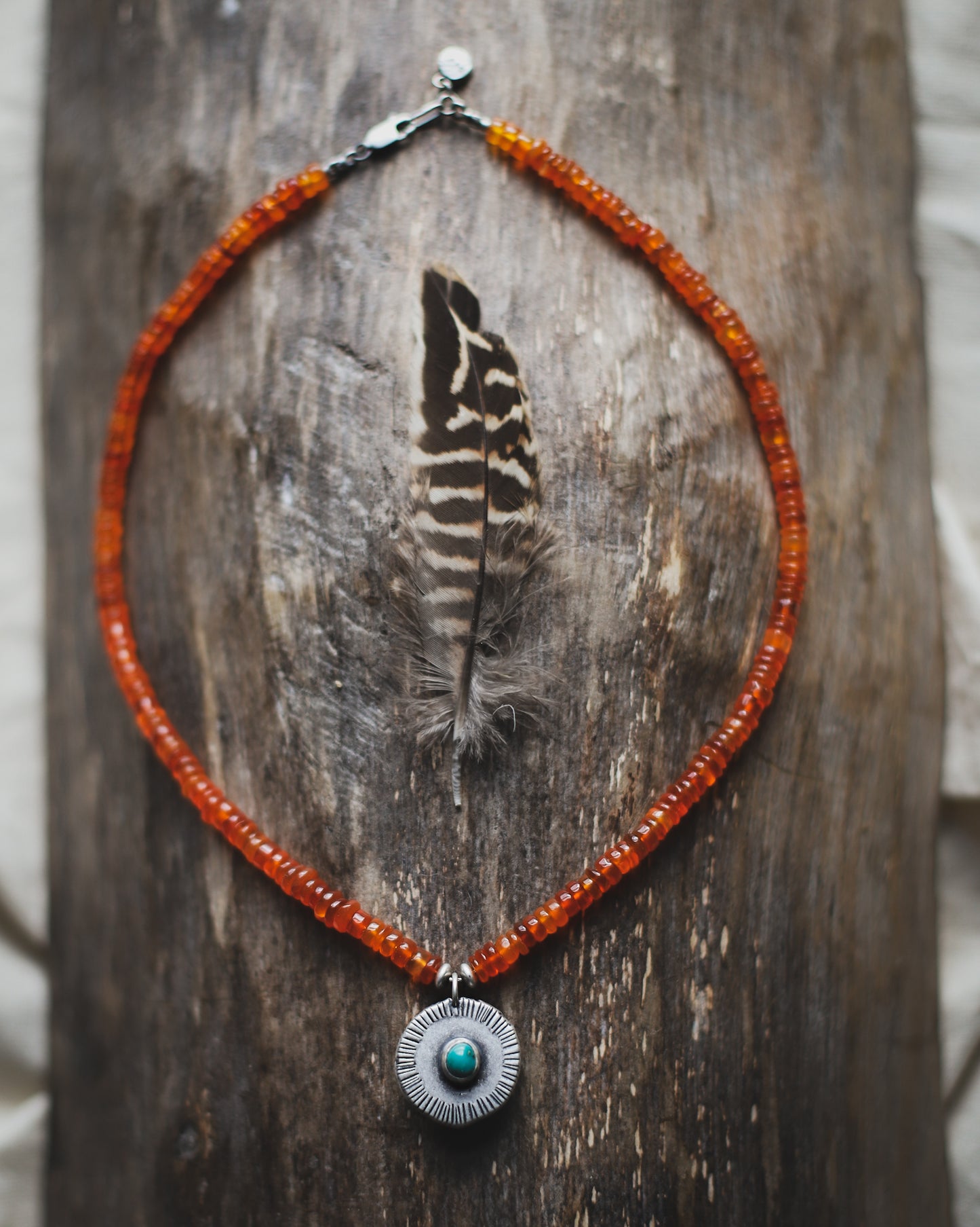 Reverie Necklace - Carnelian & Turquoise