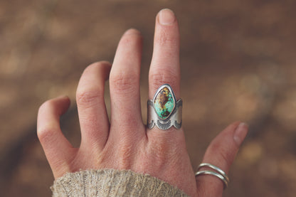 Totem Ring - Bamboo Mountain - Size P 1/2 / 7.75