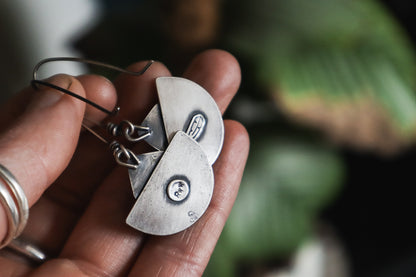 Dusk Dweller Earrings - Prehnite