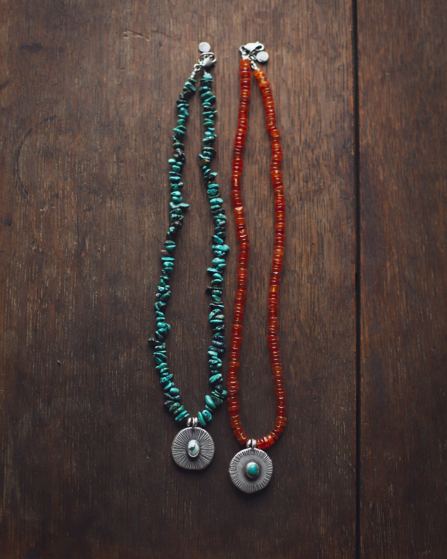 Reverie Necklace - Carnelian & Turquoise