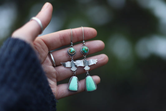 Wild & Free Earrings - Sonoran Gold & Lucid Variscite