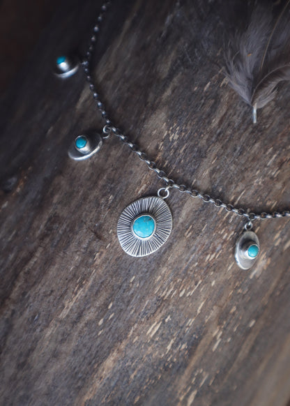 Turquoise Charm Collarette
