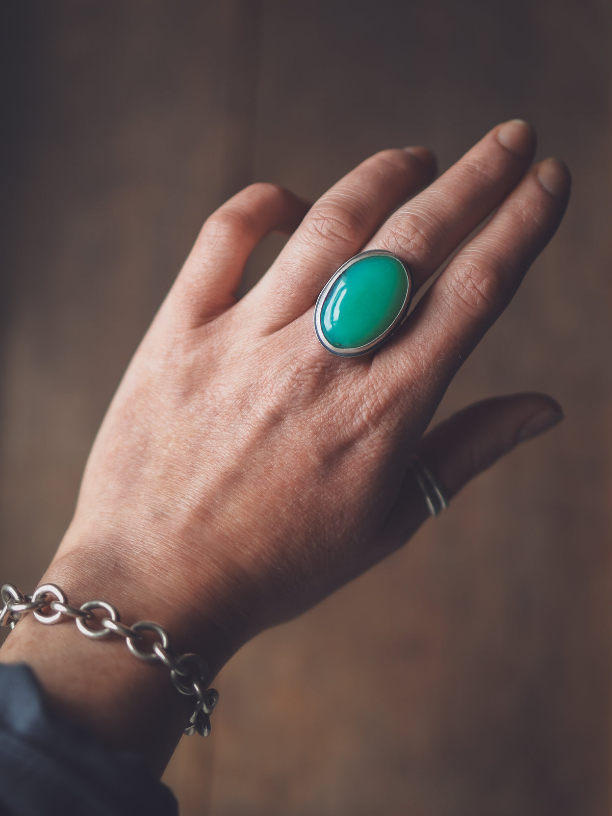 Mountain Seekers Ring - Chrysoprase P 1/2 / 7.75