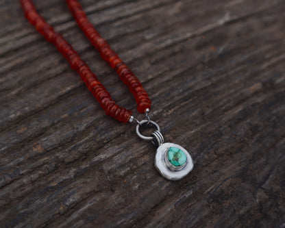 Carnelian + Turquoise Reverie Necklace