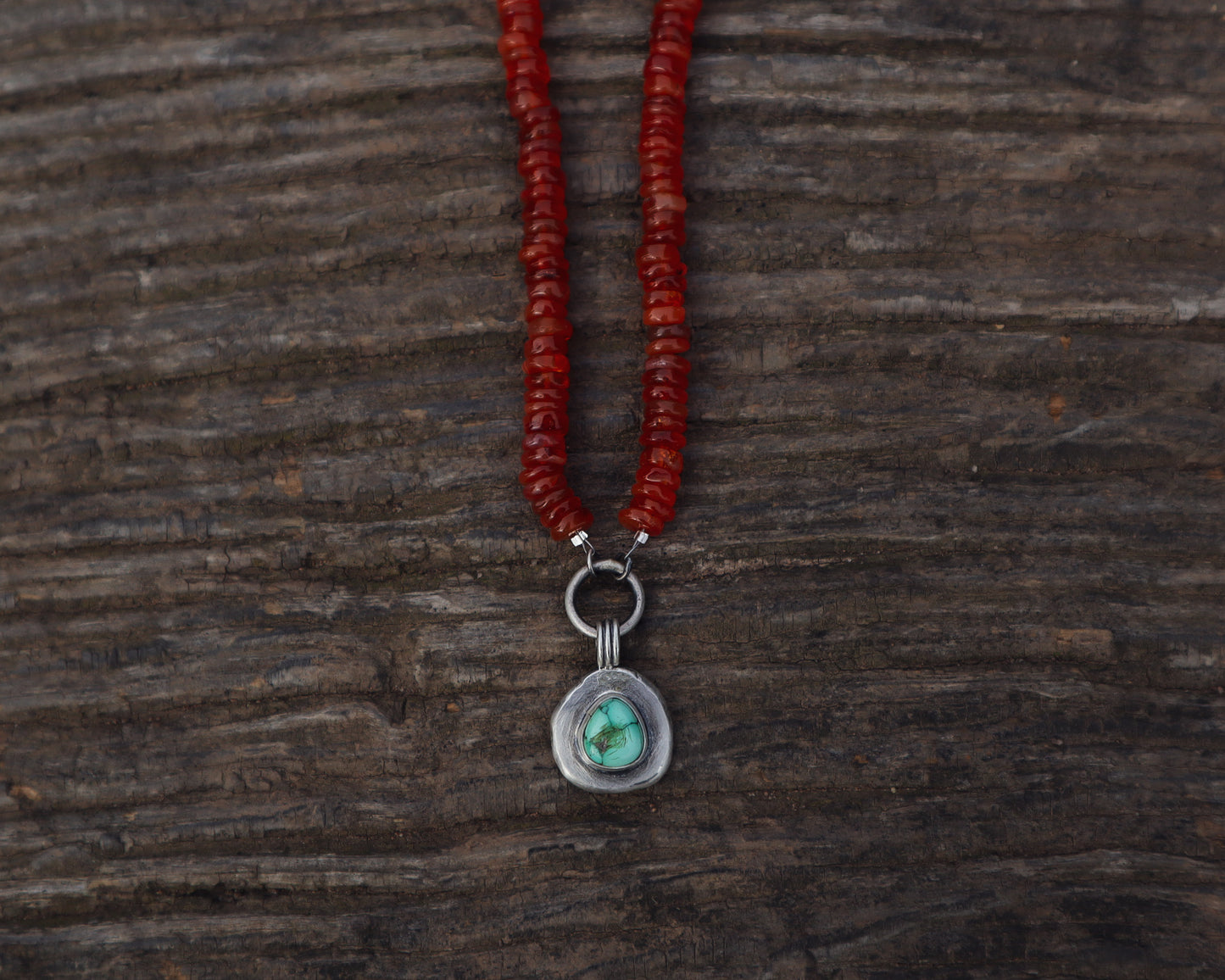 Carnelian + Turquoise Reverie Necklace