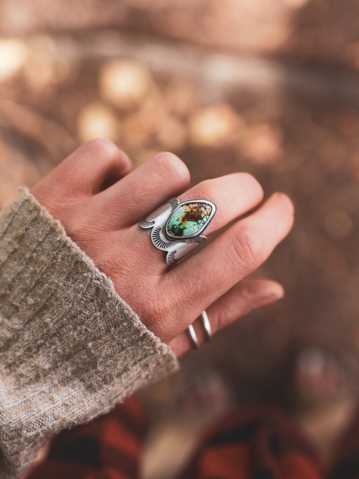 Totem Ring - Bamboo Mountain - Size P 1/2 / 7.75