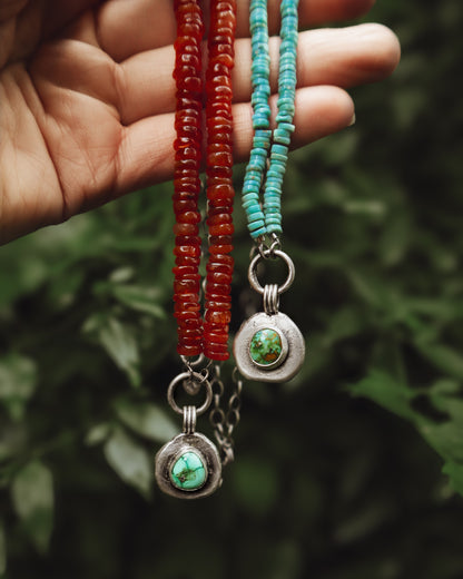 Carnelian + Turquoise Reverie Necklace