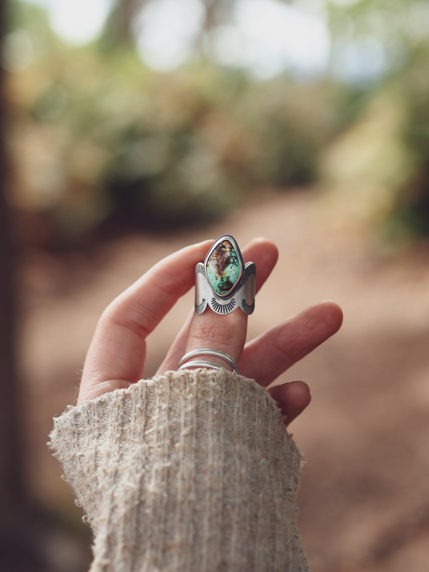 Totem Ring - Bamboo Mountain - Size P 1/2 / 7.75