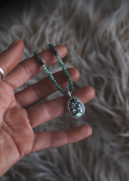 Hopi Necklace New Lander + Emerald