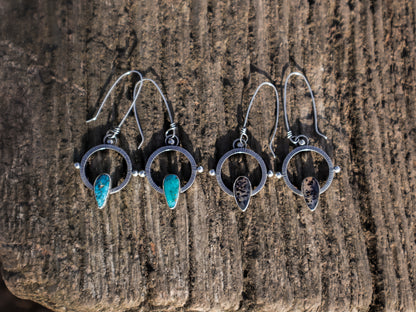 Turquoise Sundial Earrings