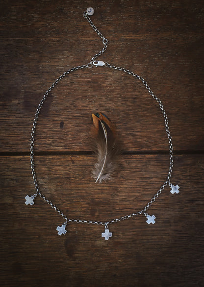Cross Charm Collarette