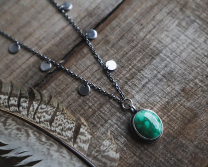 RESERVED FOR STEPHANIE - Emerald Valley Charm Choker