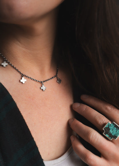 Cross Charm Collarette