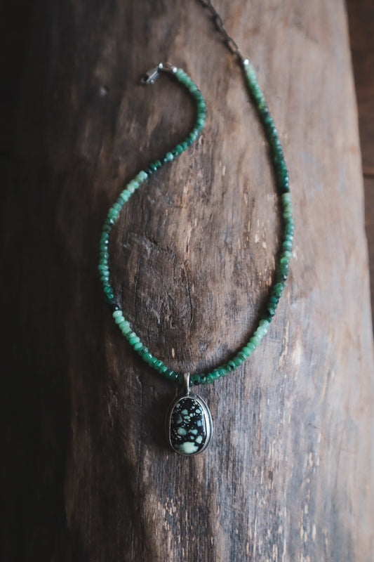 Hopi Necklace New Lander + Emerald