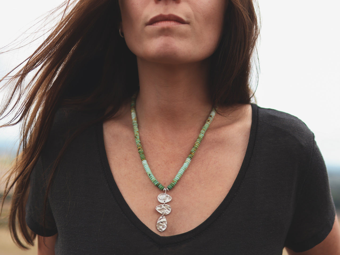 River Relic Necklace - Turquoise