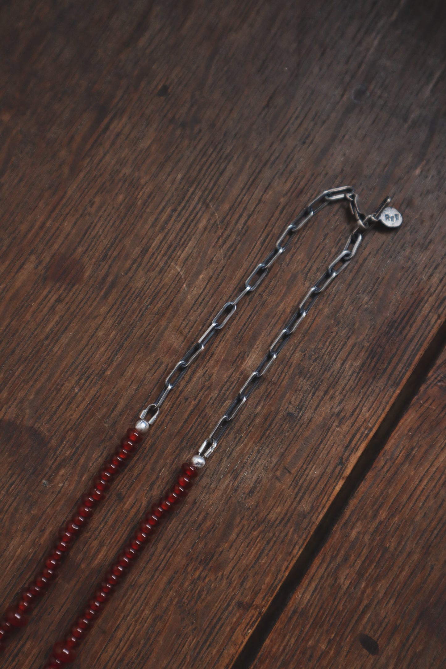 Custom for Claire - Bamboo Mountain + Carnelian Beaded Necklace