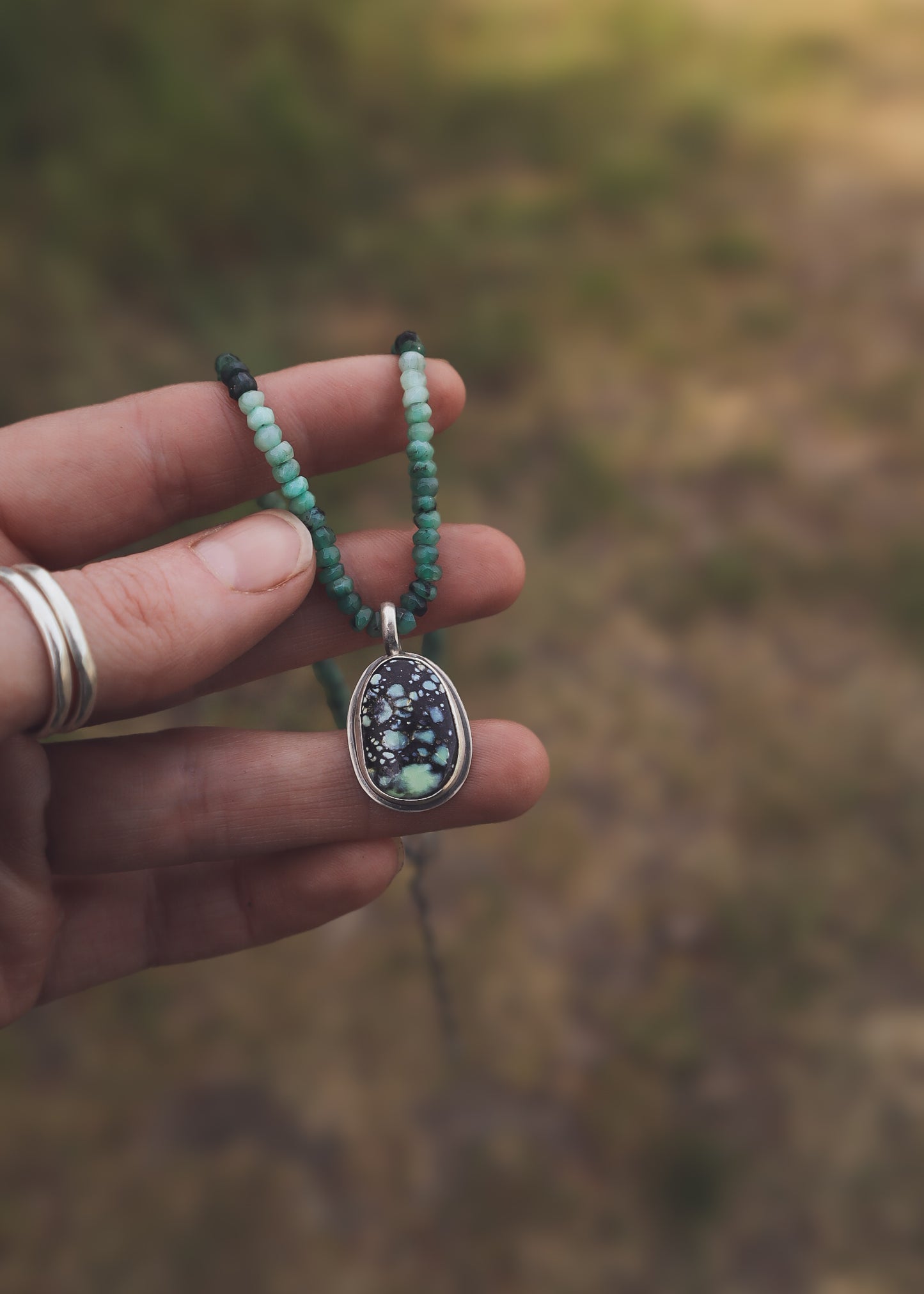 Hopi Necklace New Lander + Emerald