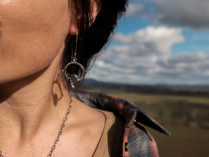 Montana Agate Sundial Earrings