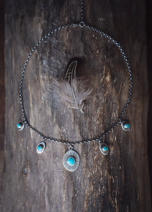 Turquoise Charm Collarette