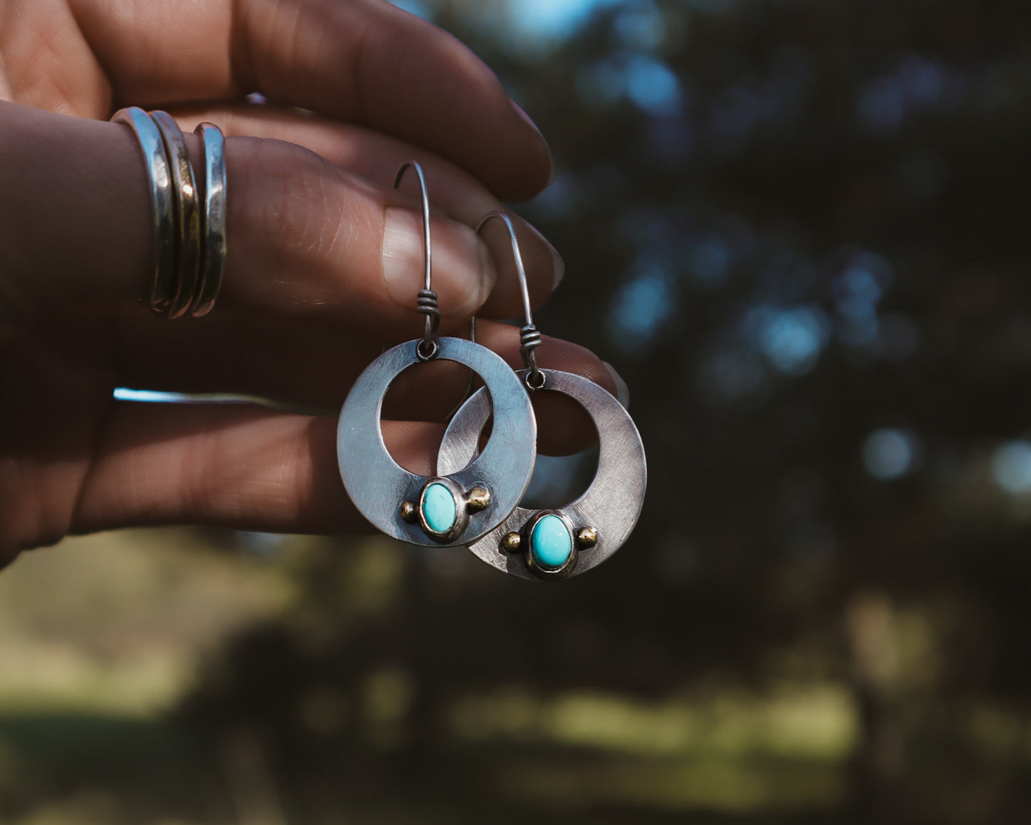 Portal Earrings Turquoise